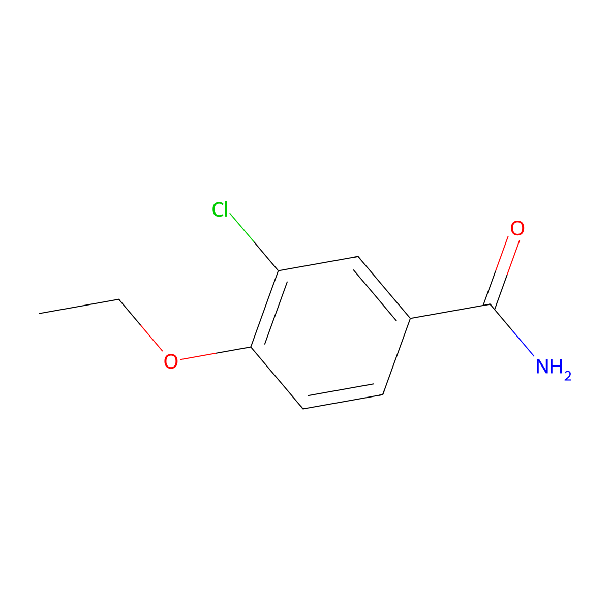3-Chloro-4-ethoxybenzamide molecular structure, CAS 1030553-79-7