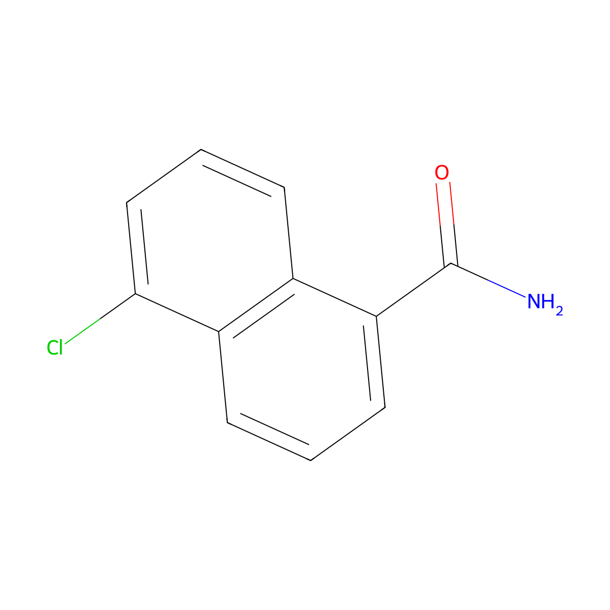 5-Chloronaphthalene-1-carboxamide molecular structure, CAS 1030574-37-8