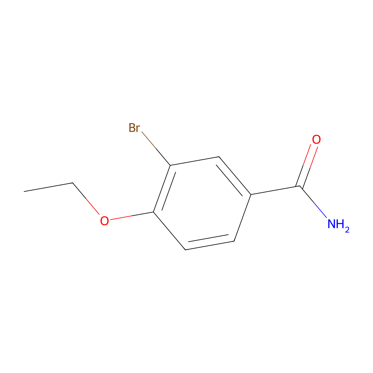3-Bromo-4-ethoxybenzamide molecular structure, CAS 1030574-49-2