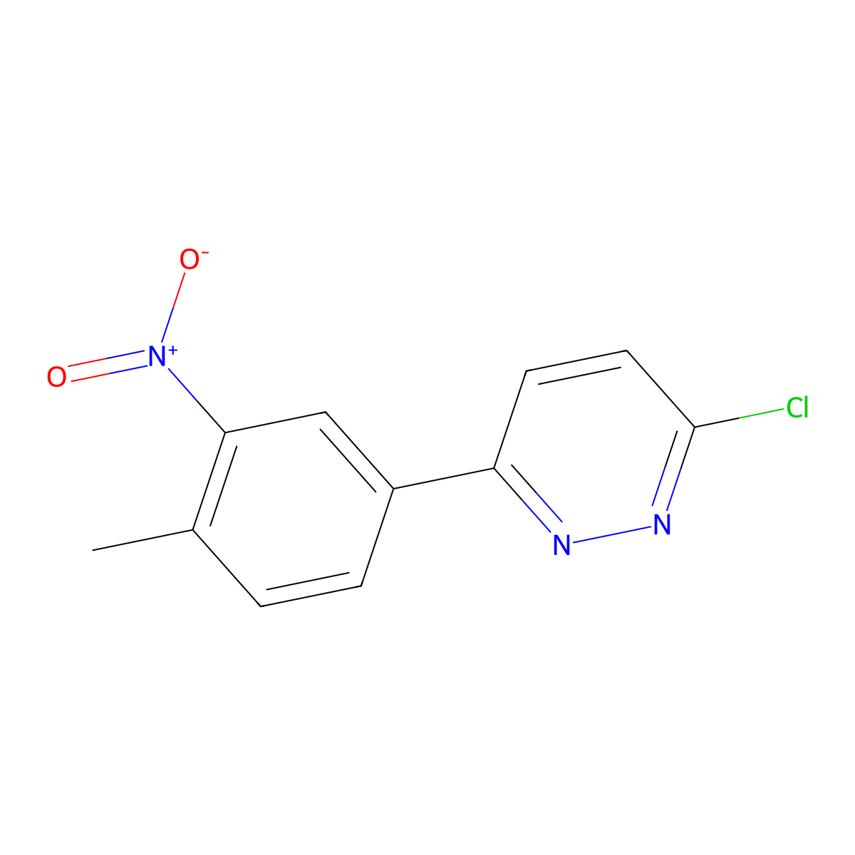3-Chloro-6-(4-methyl-3-nitrophenyl)pyridazine molecular structure, CAS 1030584-84-9