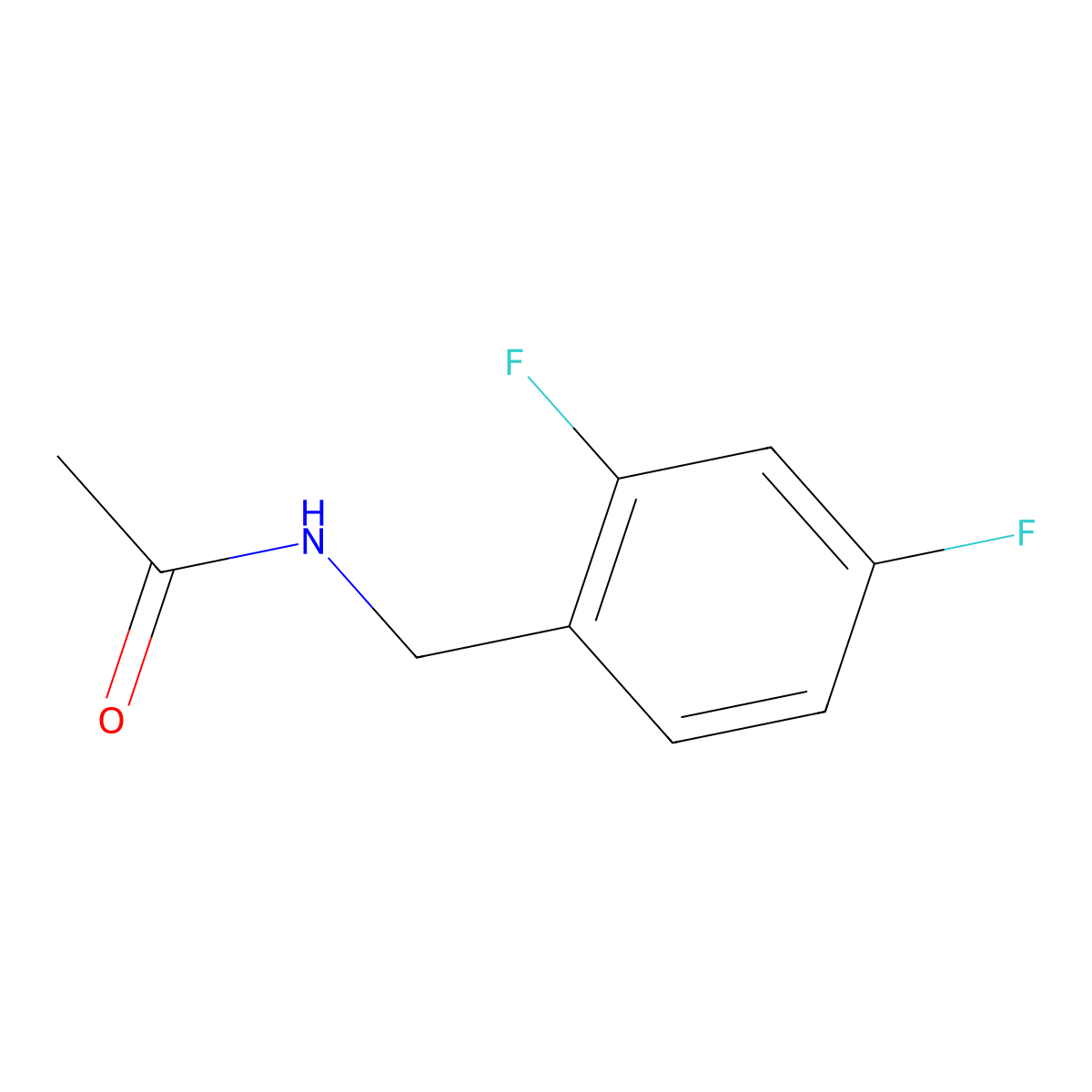 N-[(2,4-difluorophenyl)methyl]acetamide molecular structure, CAS 1030596-28-1
