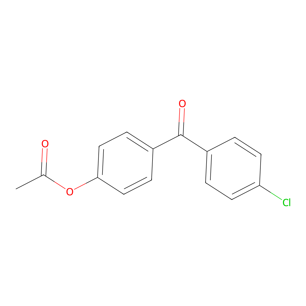 4-(4-Chlorobenzoyl)phenyl acetate molecular structure, CAS 103060-18-0