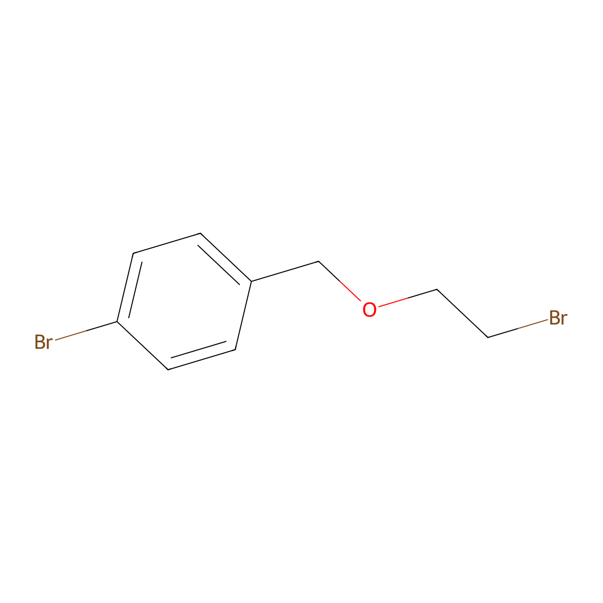 1-Bromo-4-((2-bromoethoxy)methyl)benzene molecular structure, CAS 103061-55-8