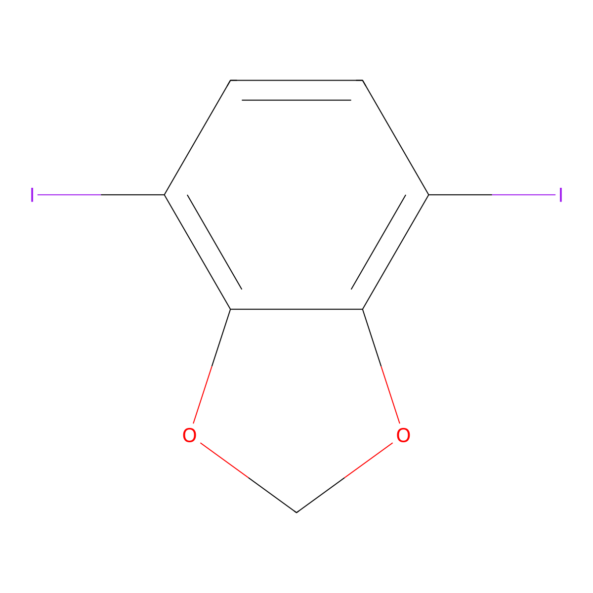 4,7-Diiodobenzo[d][1,3]dioxole molecular structure, CAS 1030625-44-5