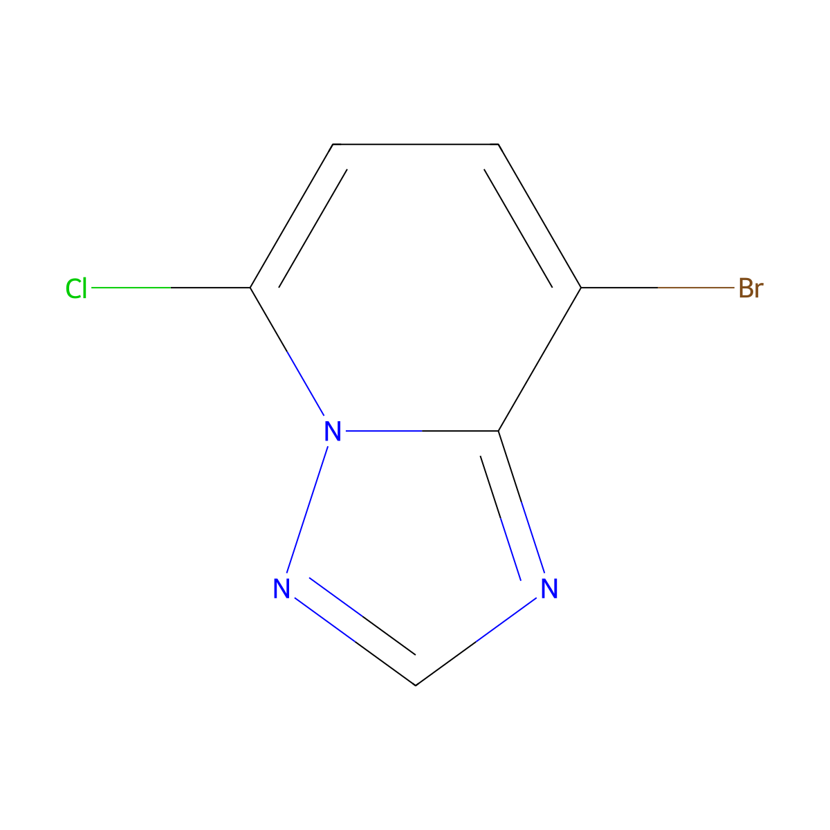 8-Bromo-5-chloro-[1,2,4]triazolo[1,5-a]pyridine molecular structure, CAS 1030626-87-9
