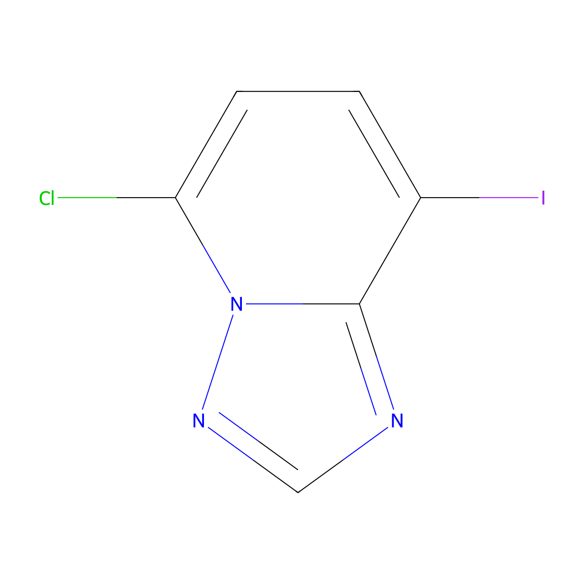 5-Chloro-8-iodo-[1,2,4]triazolo[1,5-a]pyridine molecular structure, CAS 1030626-93-7