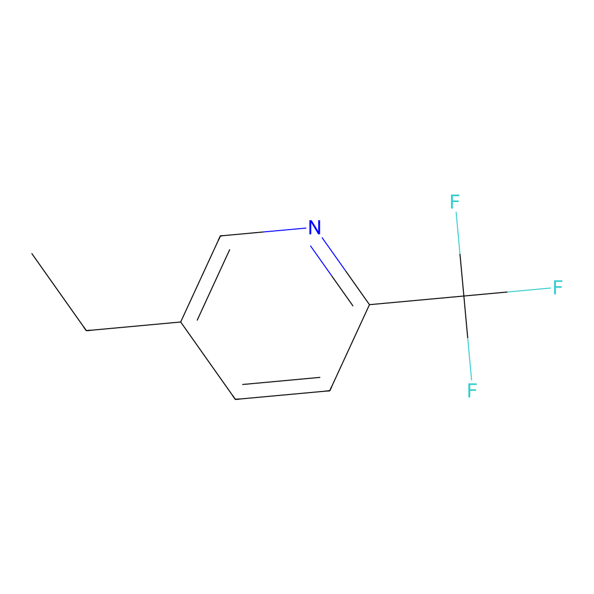 5-Ethyl-2-(trifluoromethyl)pyridine molecular structure, CAS 1030632-94-0