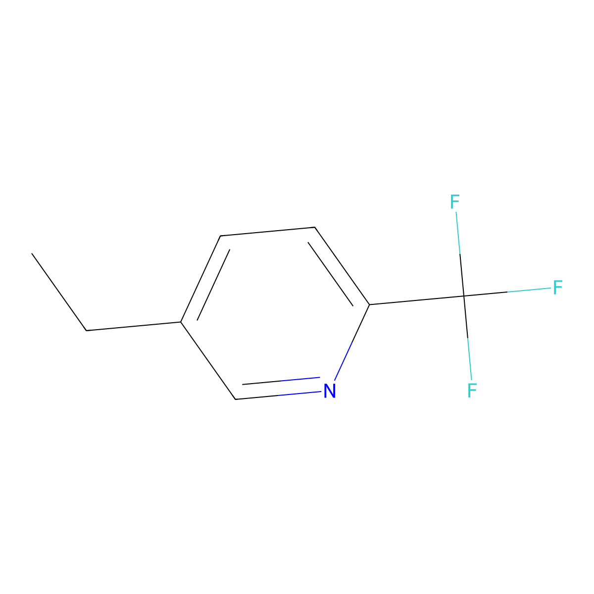 5-Ethyl-2-(trifluoromethyl)pyridine molecular structure, CAS 1030632-94-0