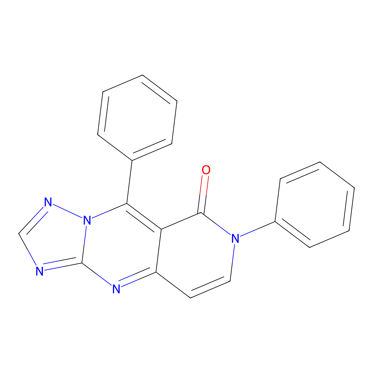 7,9-diphenylpyrido[4,3-d][1,2,4]triazolo[1,5-a]pyrimidin-8(7H)-one molecular structure, CAS 1030667-75-4