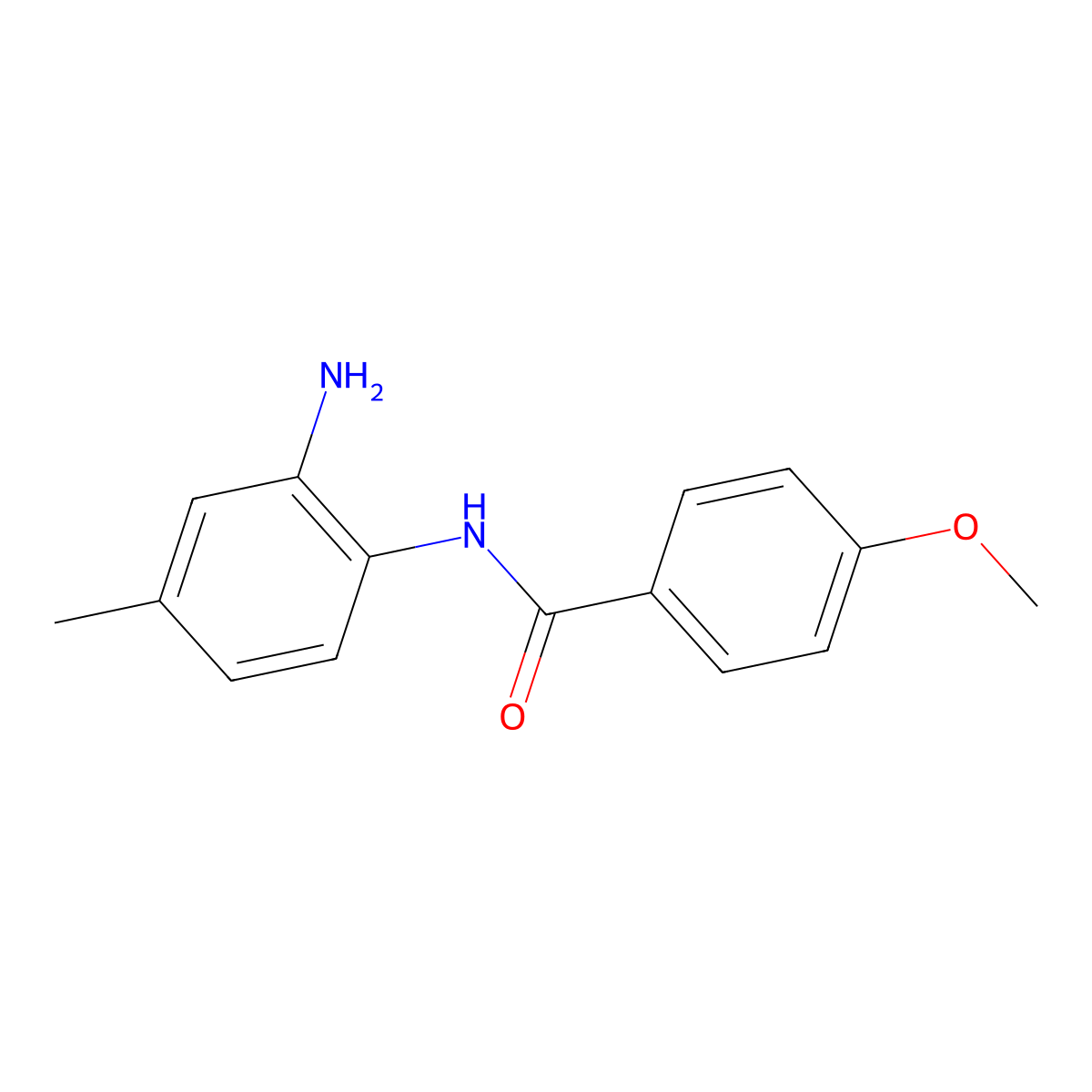 N-(2-amino-4-methylphenyl)-4-methoxybenzamide molecular structure, CAS 1030676-33-5