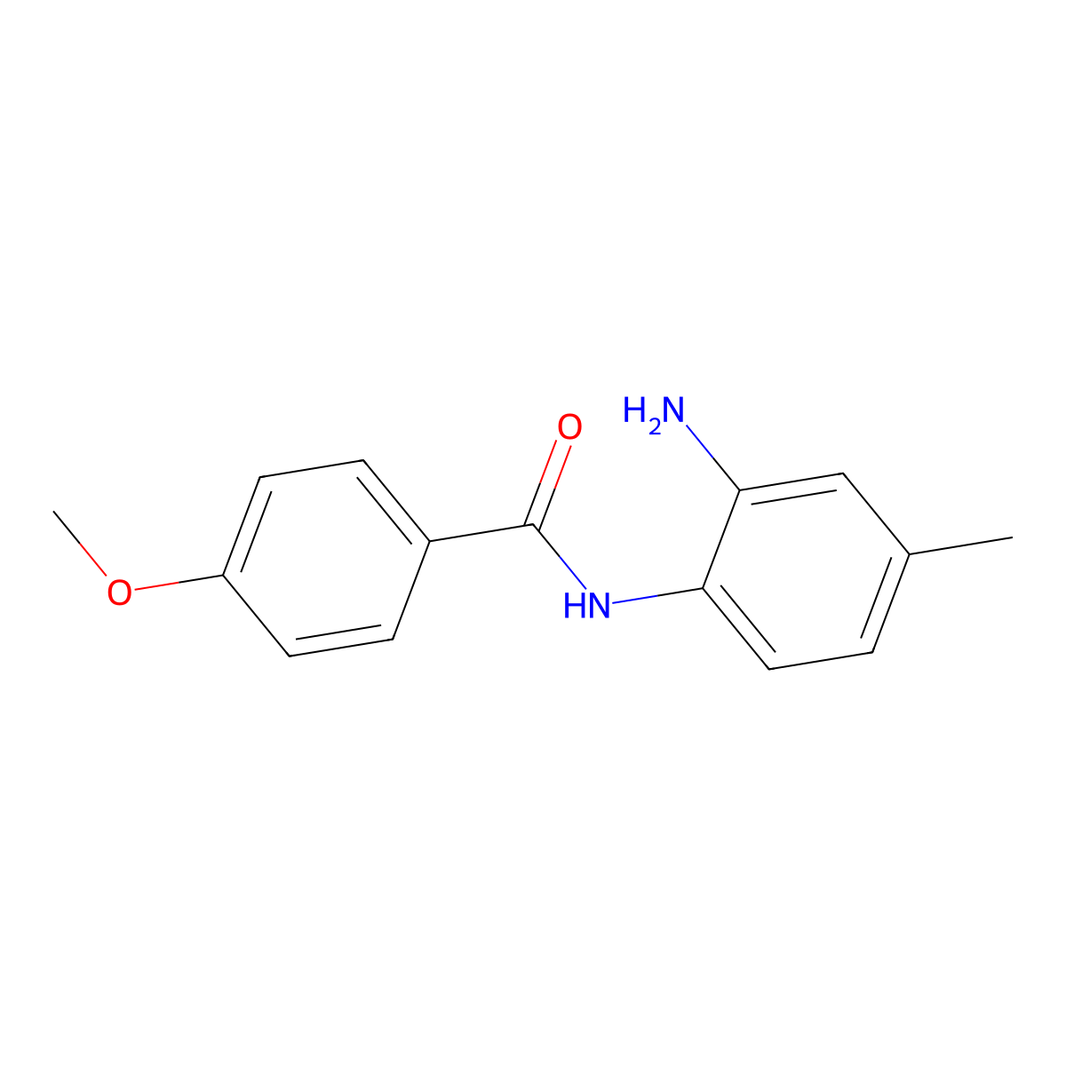 N-(2-amino-4-methylphenyl)-4-methoxybenzamide molecular structure, CAS 1030676-33-5