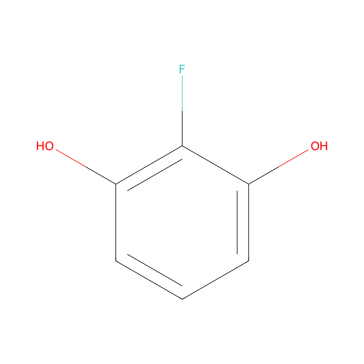 2-Fluororesorcinol molecular structure, CAS 103068-40-2