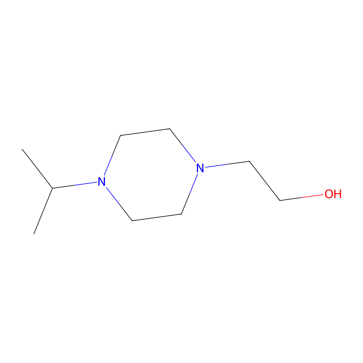 2-(4-Isopropylpiperazin-1-yl)ethanol molecular structure, CAS 103069-50-7