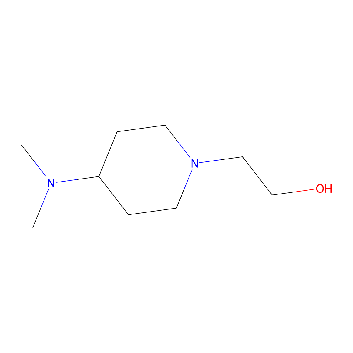 2-(4-(Dimethylamino)piperidin-1-yl)ethanol molecular structure, CAS 103069-51-8