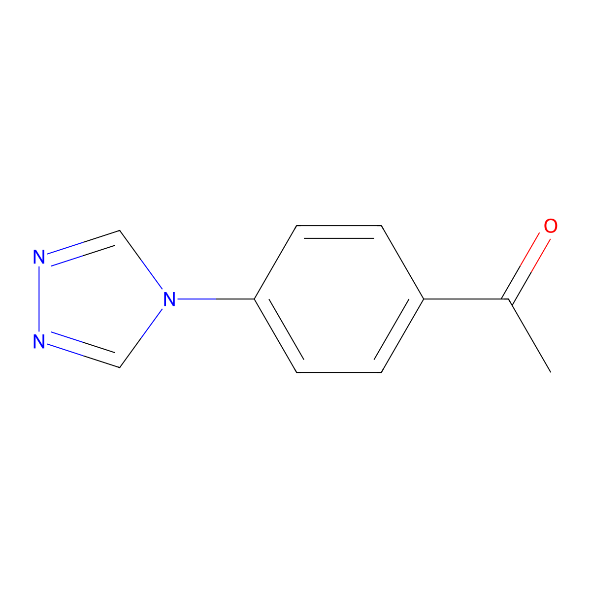 1-[4-(4H-1,2,4-triazol-4-yl)phenyl]ethan-1-one molecular structure, CAS 1030702-48-7
