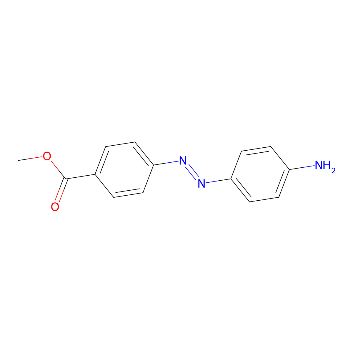 Methyl 4-[(4-aminophenyl)diazenyl]benzoate molecular structure, CAS 103072-48-6