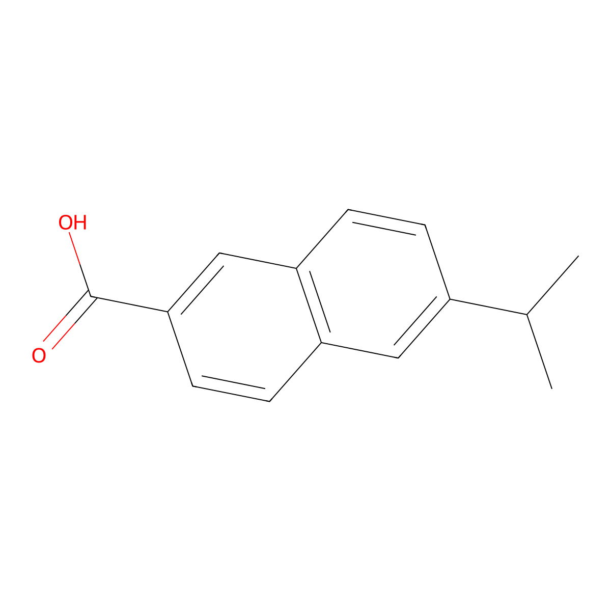 6-(Propan-2-yl)naphthalene-2-carboxylic acid molecular structure, CAS 103091-56-1