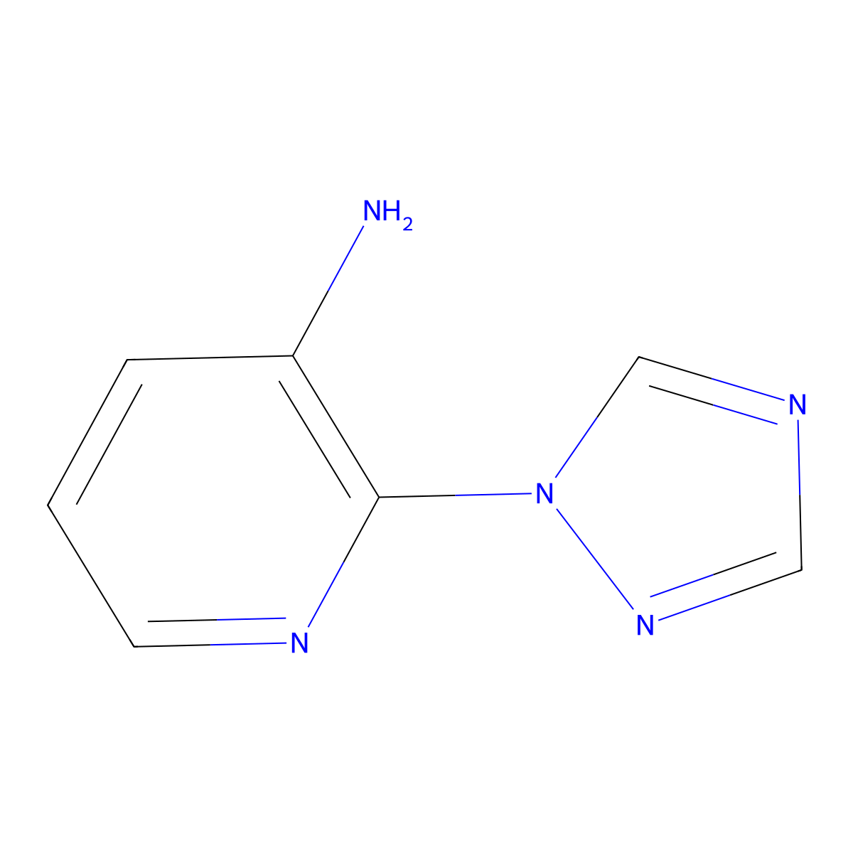 2-(1H-1,2,4-Triazol-1-yl)pyridin-3-amine molecular structure, CAS 103092-75-7