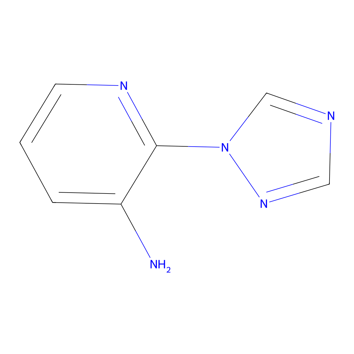 2-(1H-1,2,4-Triazol-1-yl)pyridin-3-amine molecular structure, CAS 103092-75-7
