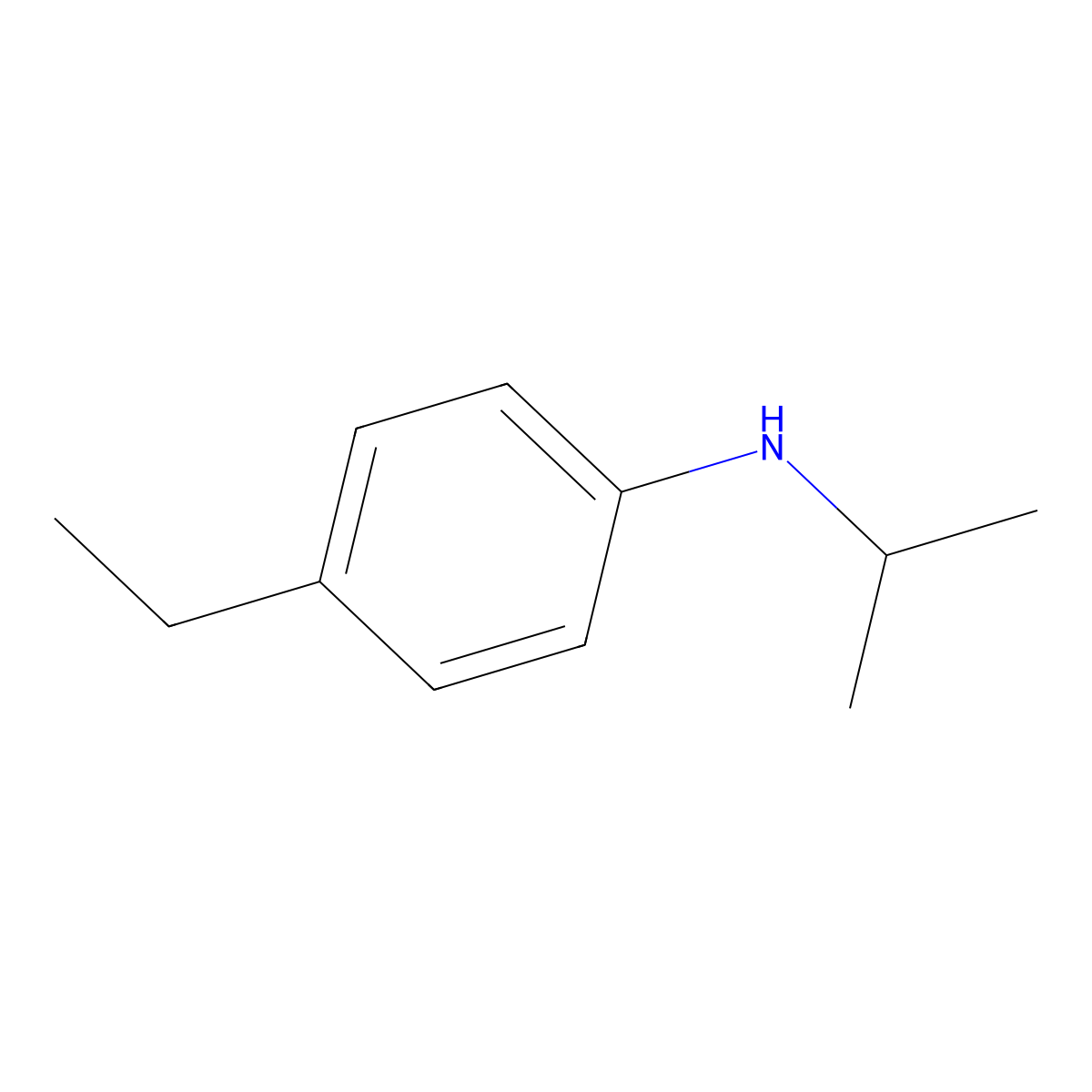 4-ethyl-N-(propan-2-yl)aniline molecular structure, CAS 103093-97-6