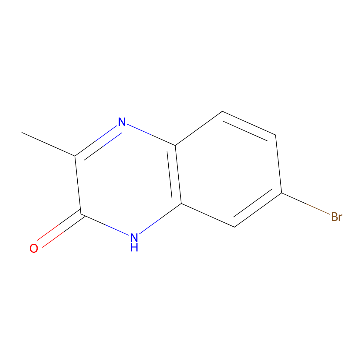7-Bromo-3-methylquinoxalin-2(1H)-one molecular structure, CAS 103095-19-8