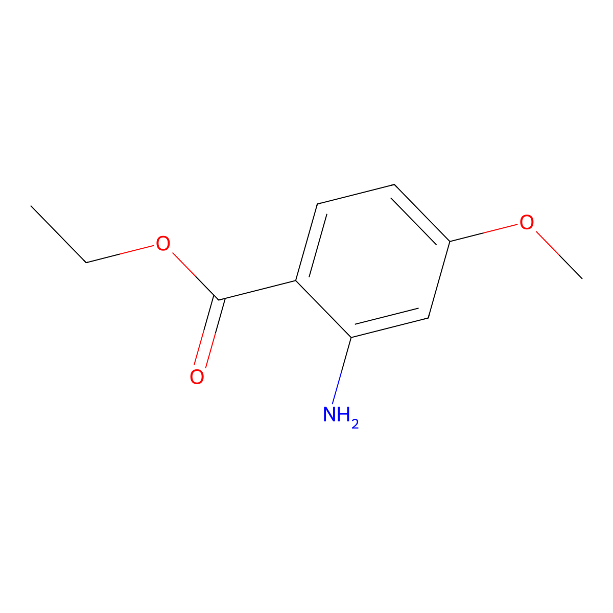 Ethyl 2-amino-4-methoxybenzoate molecular structure, CAS 103096-05-5