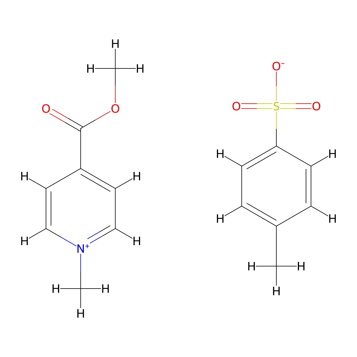 4-(Methoxycarbonyl)-1-methylpyridin-1-ium 4-methylbenzene-1-sulfonate molecular structure, CAS 1031-03-4