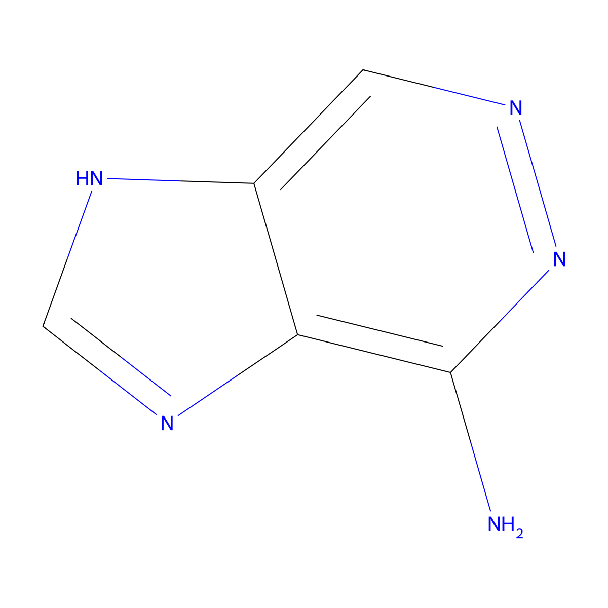 1H-imidazo[4,5-d]pyridazin-4-amine molecular structure, CAS 10310-25-5