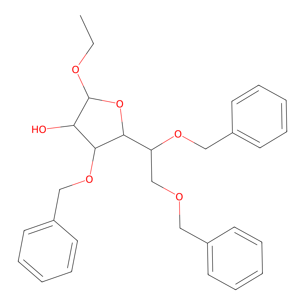 Tribenoside molecular structure, CAS 10310-32-4
