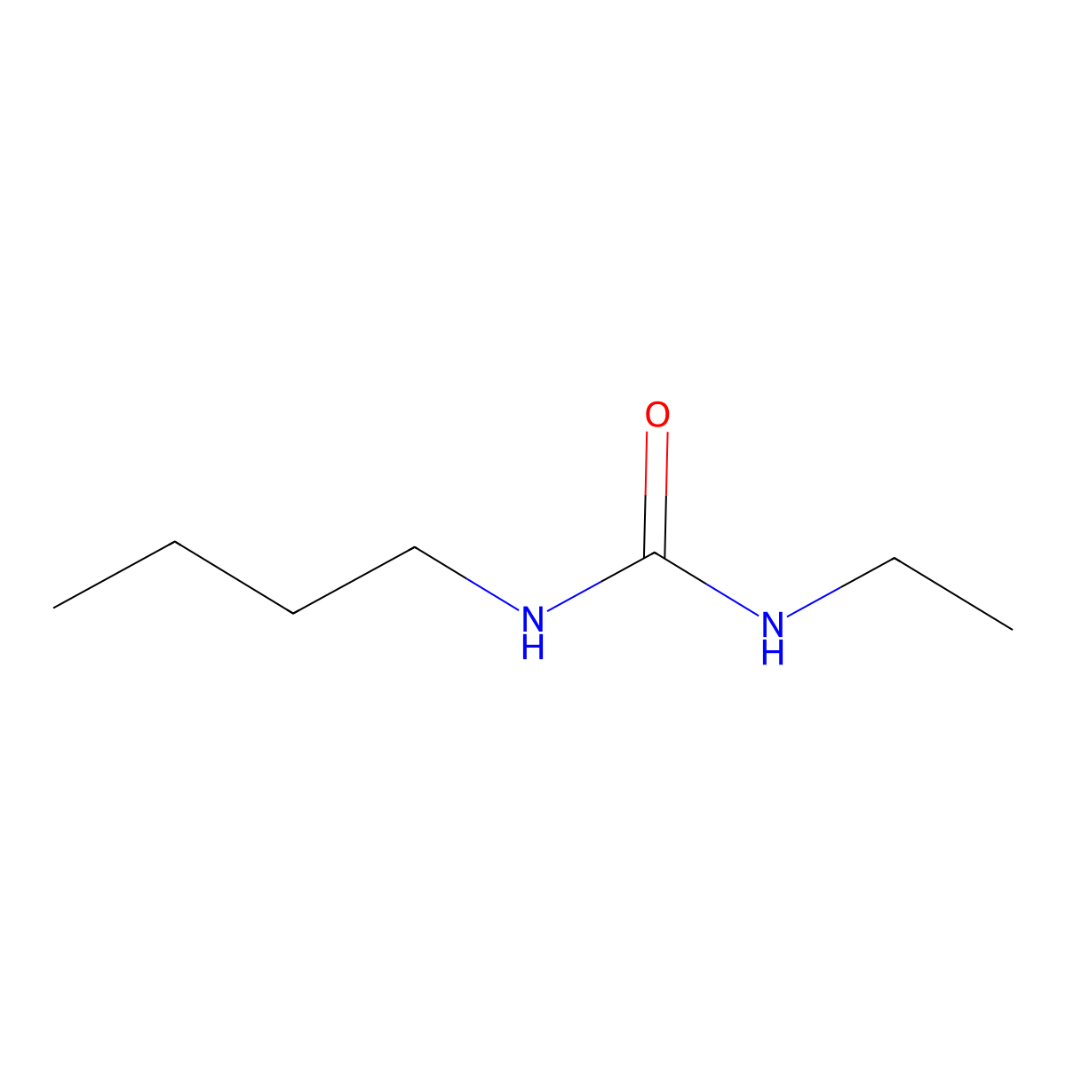 Urea, 1-butyl-3-ethyl- molecular structure, CAS 10310-60-8