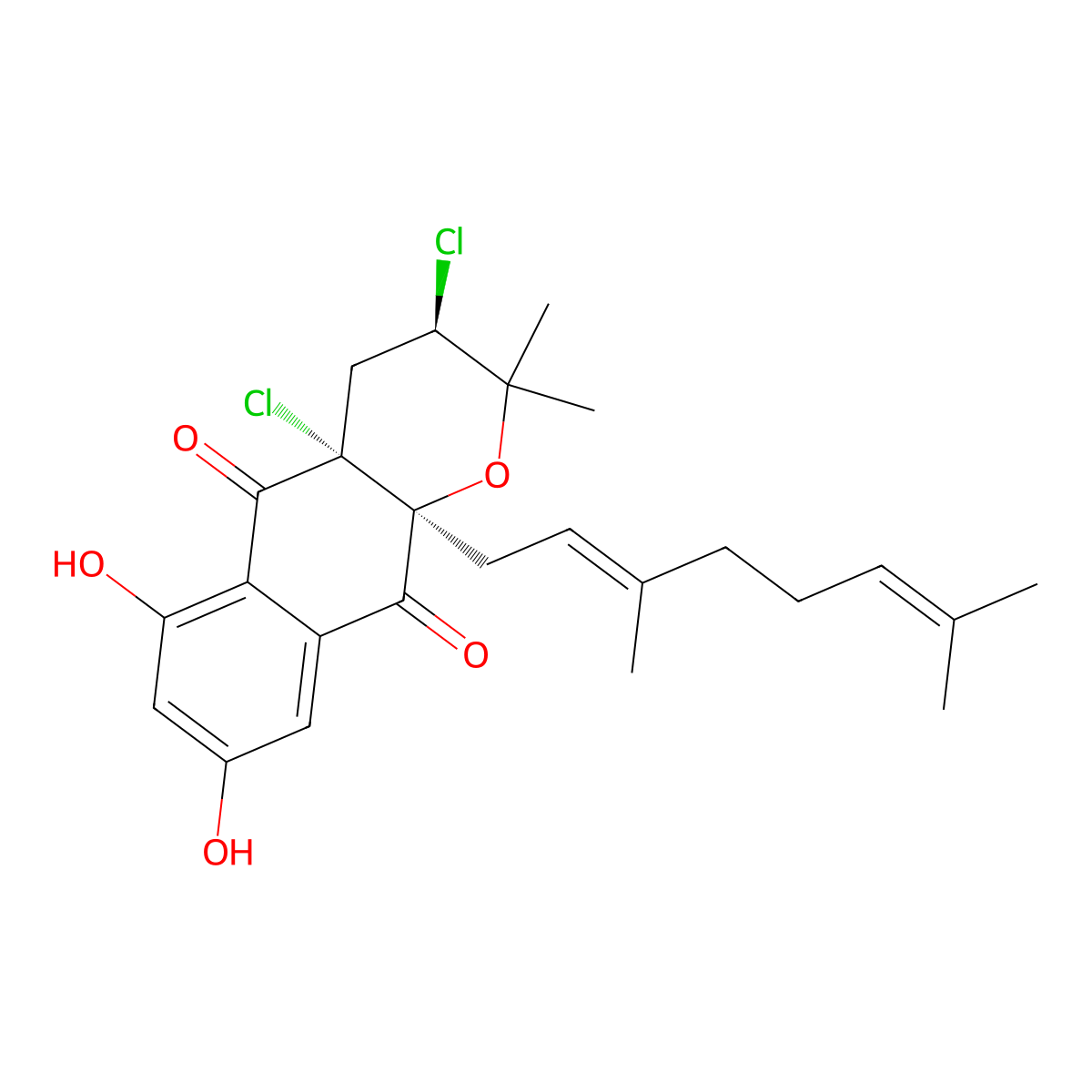 Napyradiomycin A1 molecular structure, CAS 103106-24-7