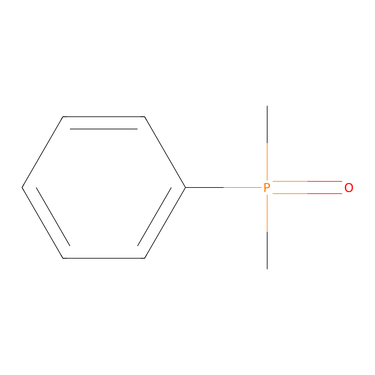 Dimethylphenylphosphine oxide molecular structure, CAS 10311-08-7