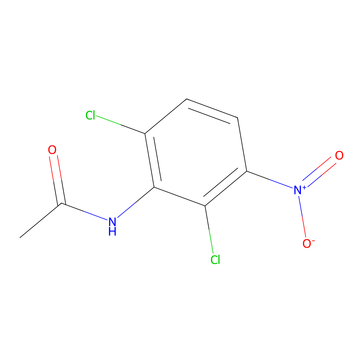 N-(2,6-Dichloro-3-nitrophenyl)acetamide molecular structure, CAS 10311-35-0