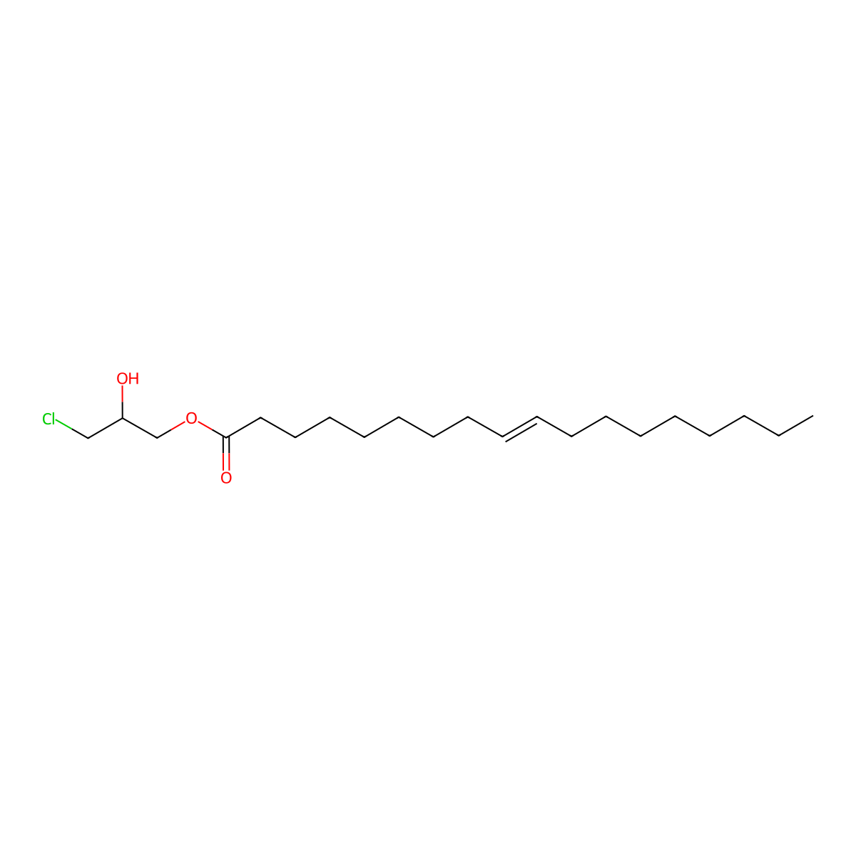 1-Oleoyl-3-chloropropanediol molecular structure, CAS 10311-82-7