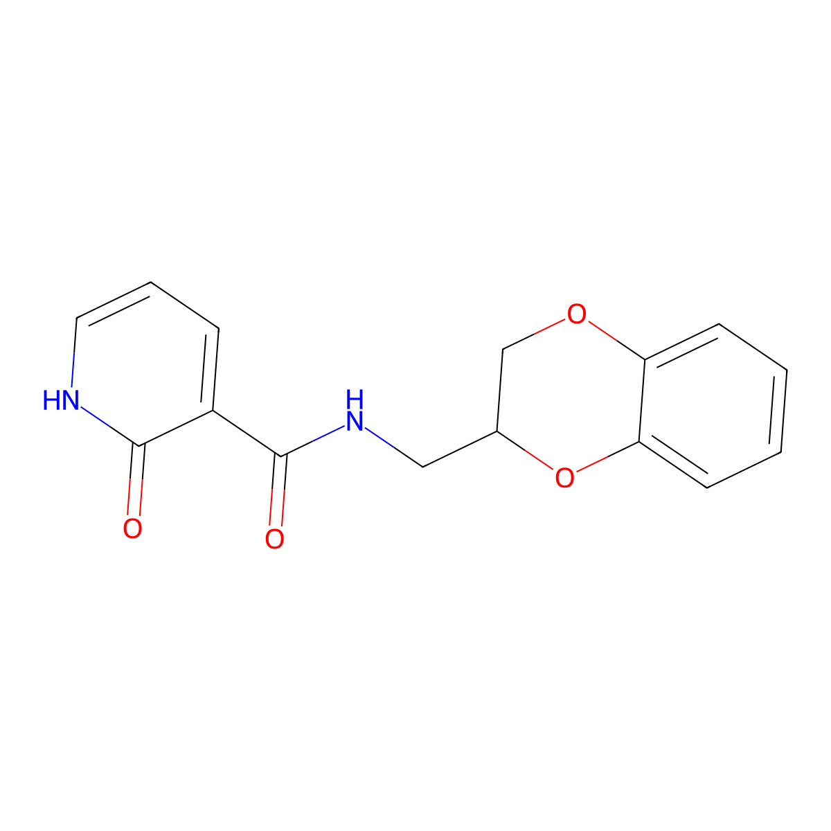 N-[(2,3-dihydro-1,4-benzodioxin-2-yl)methyl]-2-hydroxypyridine-3-carboxamide molecular structure, CAS 1031125-22-0