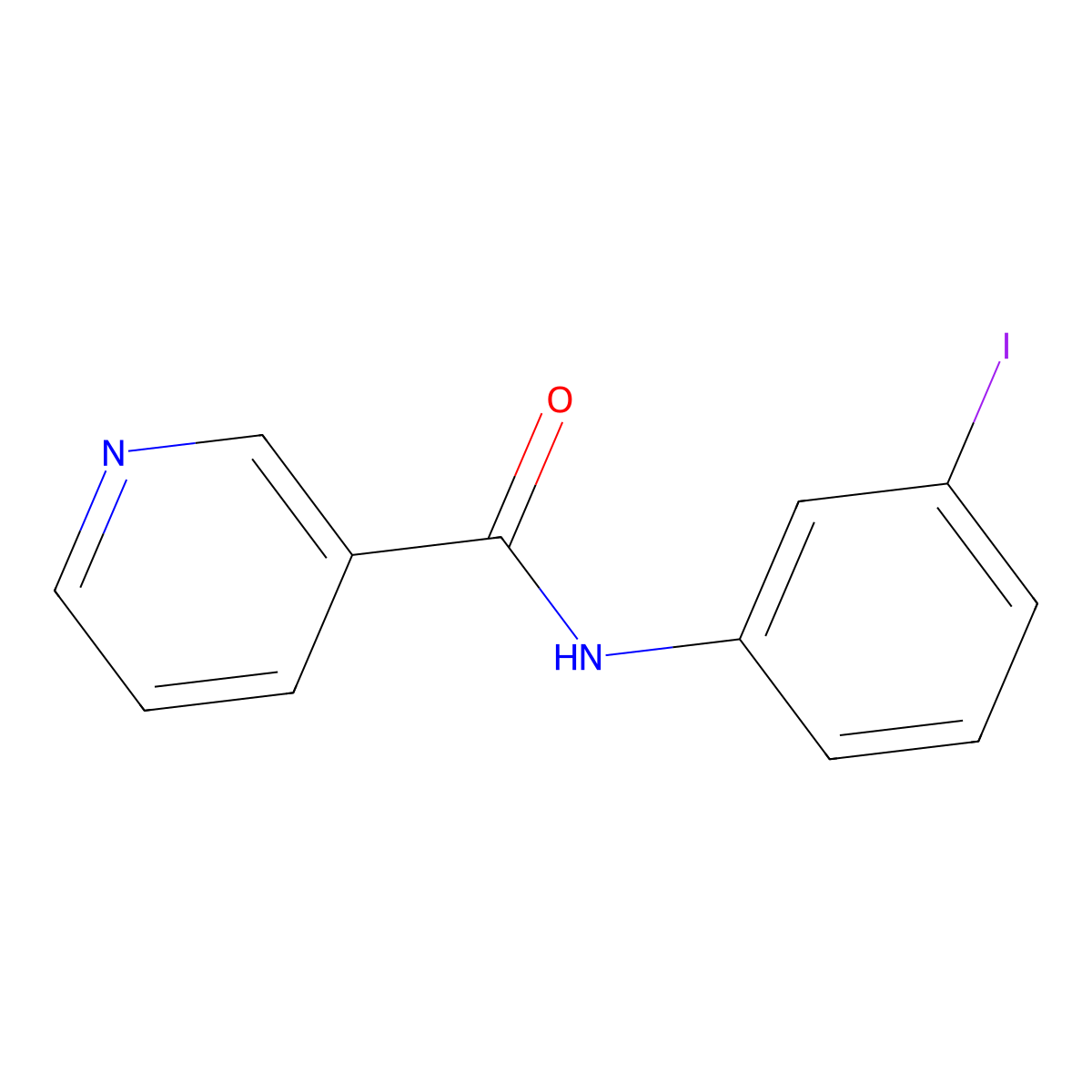 n-(3-Iodophenyl)nicotinamide molecular structure, CAS 1031153-35-1