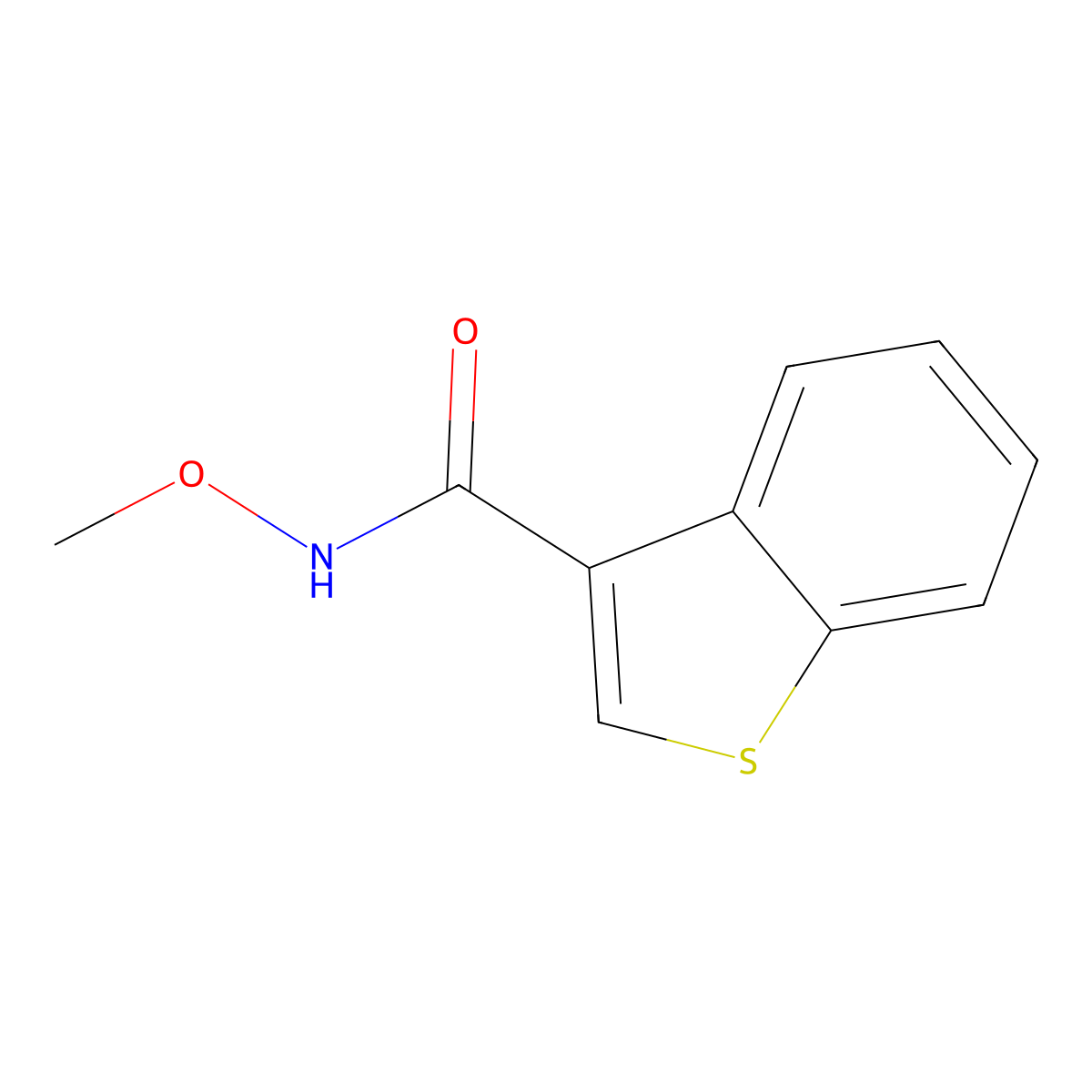 n-Methoxybenzo[b]thiophene-3-carboxamide molecular structure, CAS 1031188-04-1