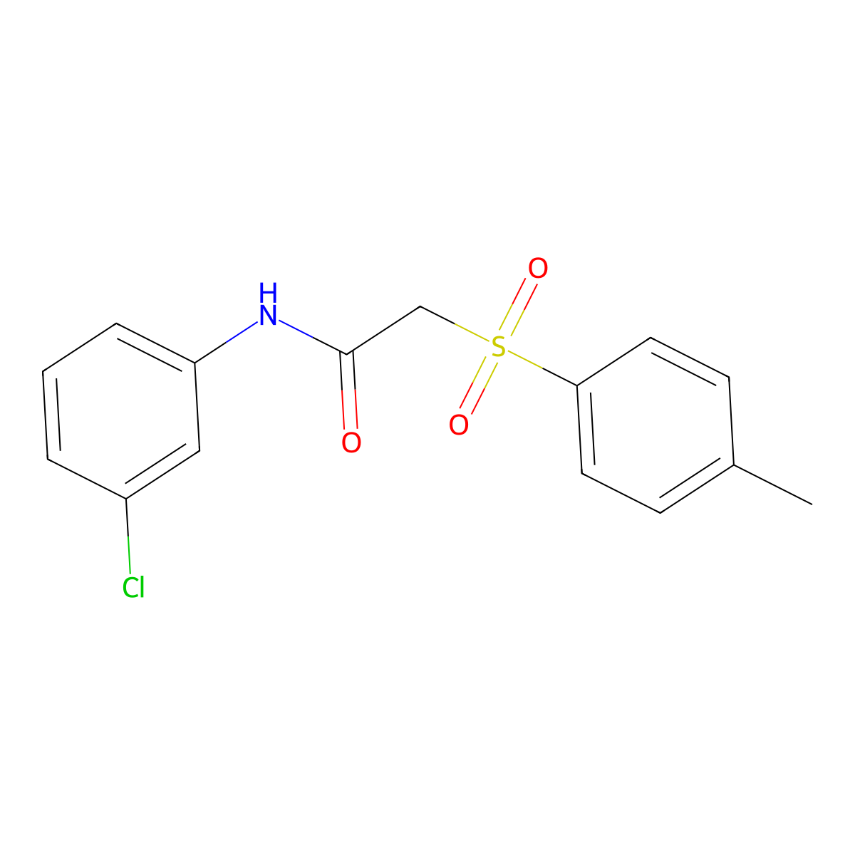 N-(3-chlorophenyl)-2-tosylacetamide molecular structure, CAS 103119-94-4