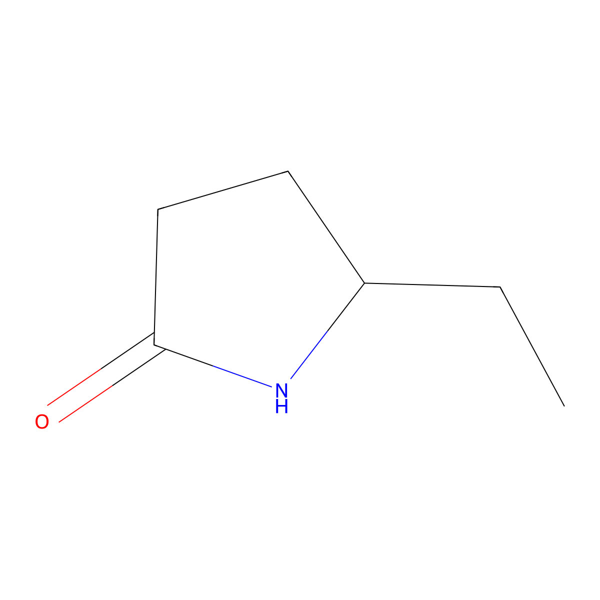 (5R)-5-ethylpyrrolidin-2-one molecular structure, CAS 10312-40-0