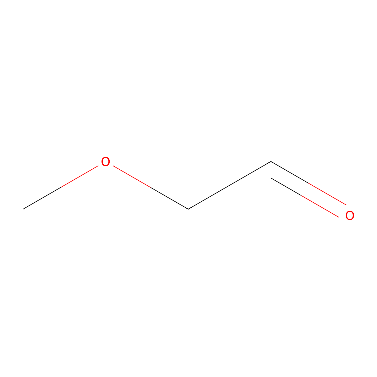 Methoxyacetaldehyde molecular structure, CAS 10312-83-1