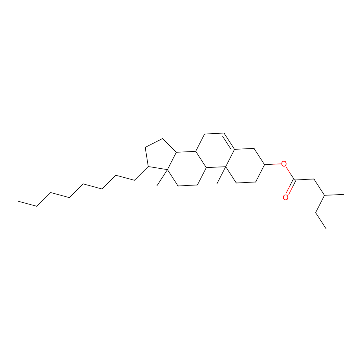 [(3S,8S,9S,10R,13R,14S,17S)-10,13-dimethyl-17-octyl-2,3,4,7,8,9,11,12,14,15,16,17-dodecahydro-1H-cyclopenta[a]phenanthren-3-yl] 3-methylpentanoate molecular structure, CAS 1031207-68-7