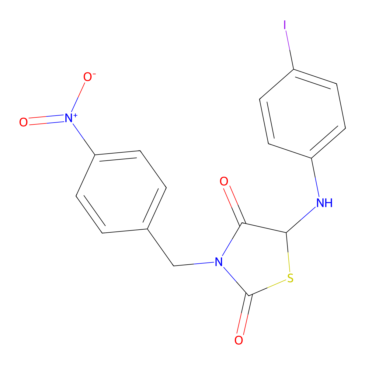 C16H12IN3O4S molecular structure, CAS 1031208-69-1