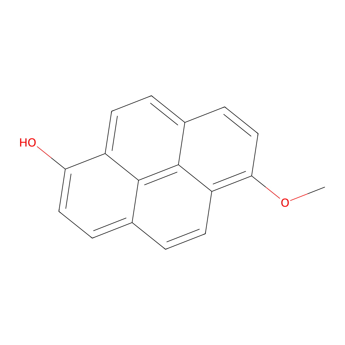 1-Hydroxy-6-methoxypyrene molecular structure, CAS 1031265-13-0