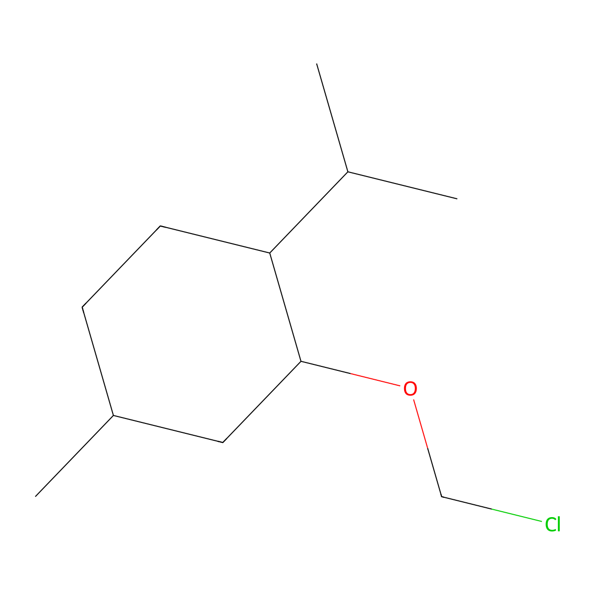 (+)-Chloromethyl menthyl ether molecular structure, CAS 103128-76-3