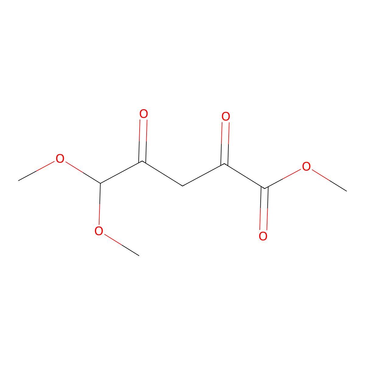 Methyl 5,5-dimethoxy-2,4-dioxopentanoate molecular structure, CAS 1031352-05-2