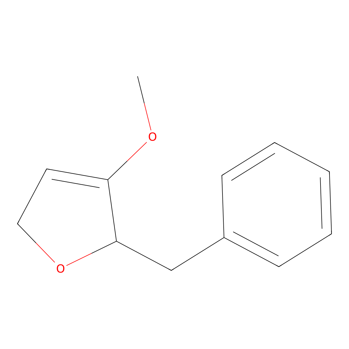 2-Benzyl-3-methoxy-2,5-dihydrofuran molecular structure, CAS 1031388-02-9