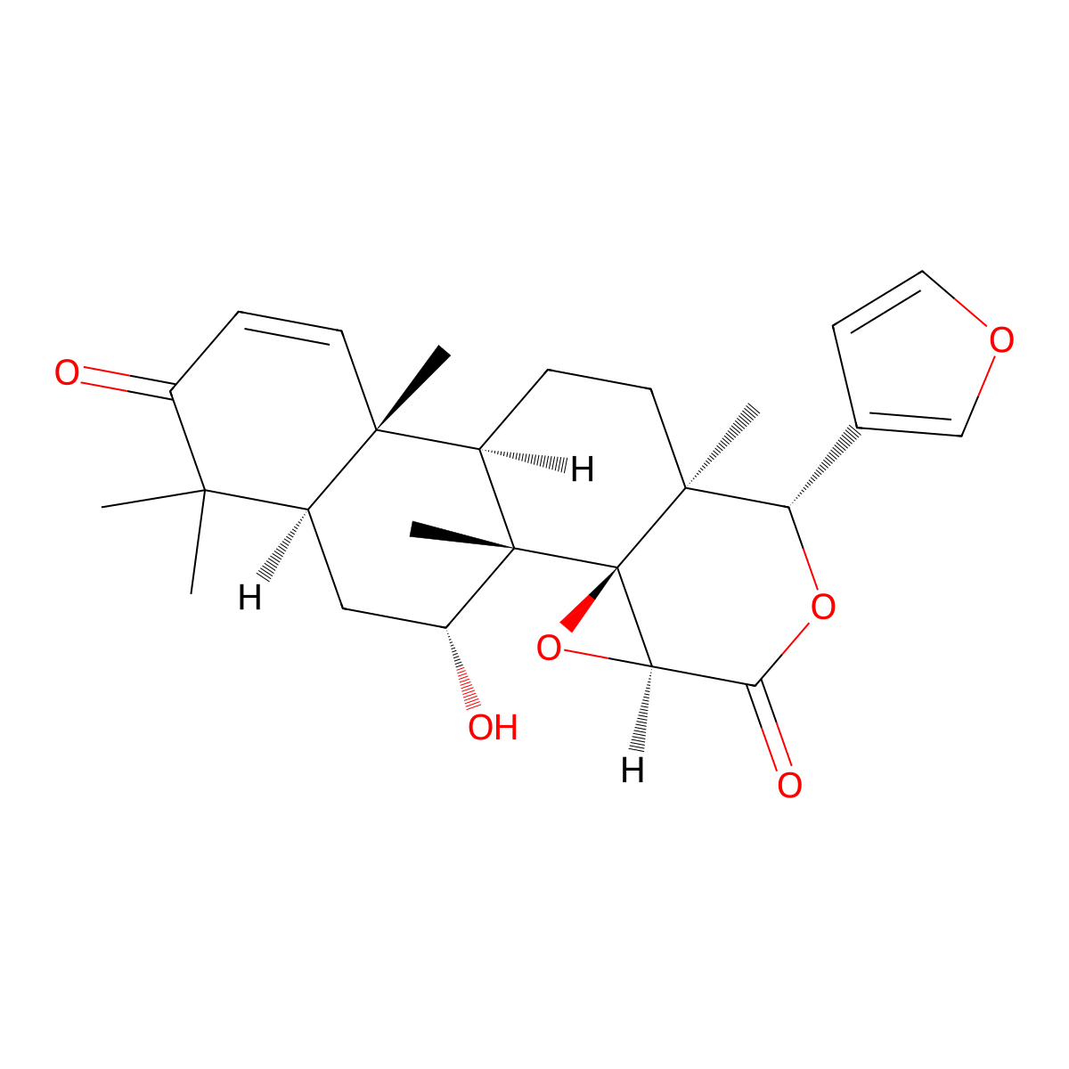 Deacetylgedunin molecular structure, CAS 10314-90-6