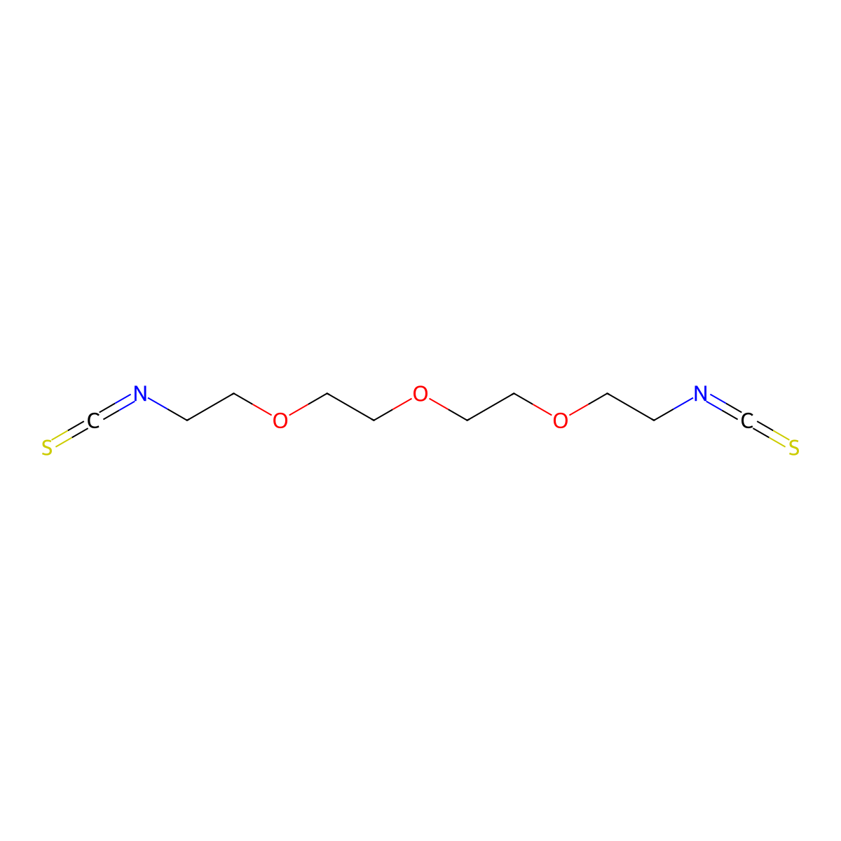 Ethane, 1,1'-oxybis[2-(2-isothiocyanatoethoxy)- molecular structure, CAS 103144-38-3