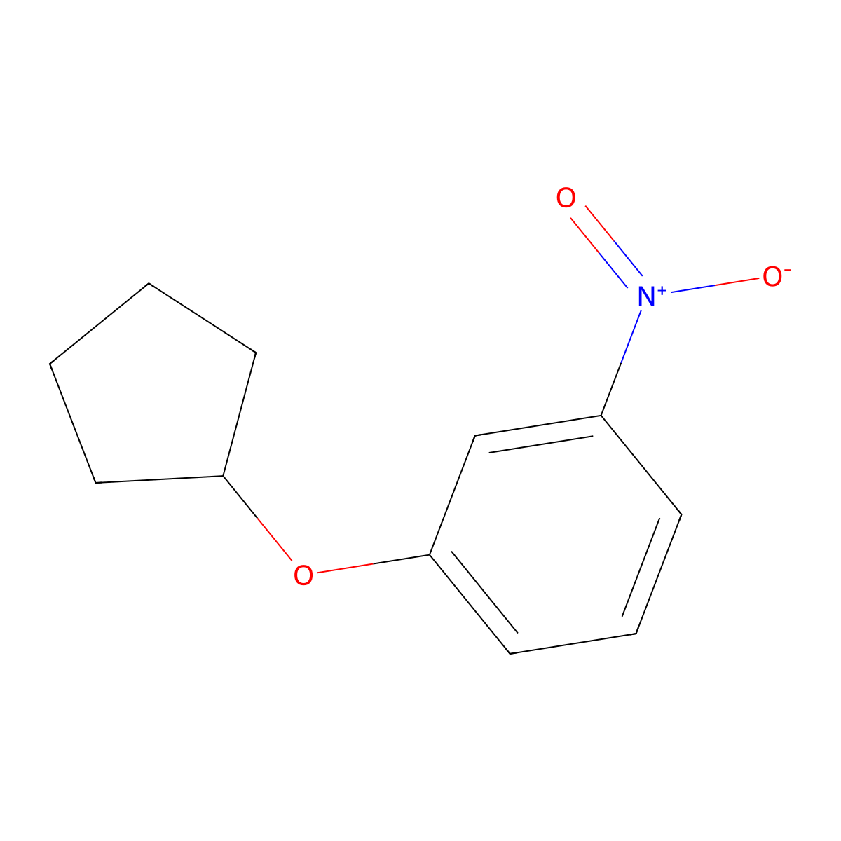 1-(Cyclopentyloxy)-3-nitrobenzene molecular structure, CAS 1031442-10-0