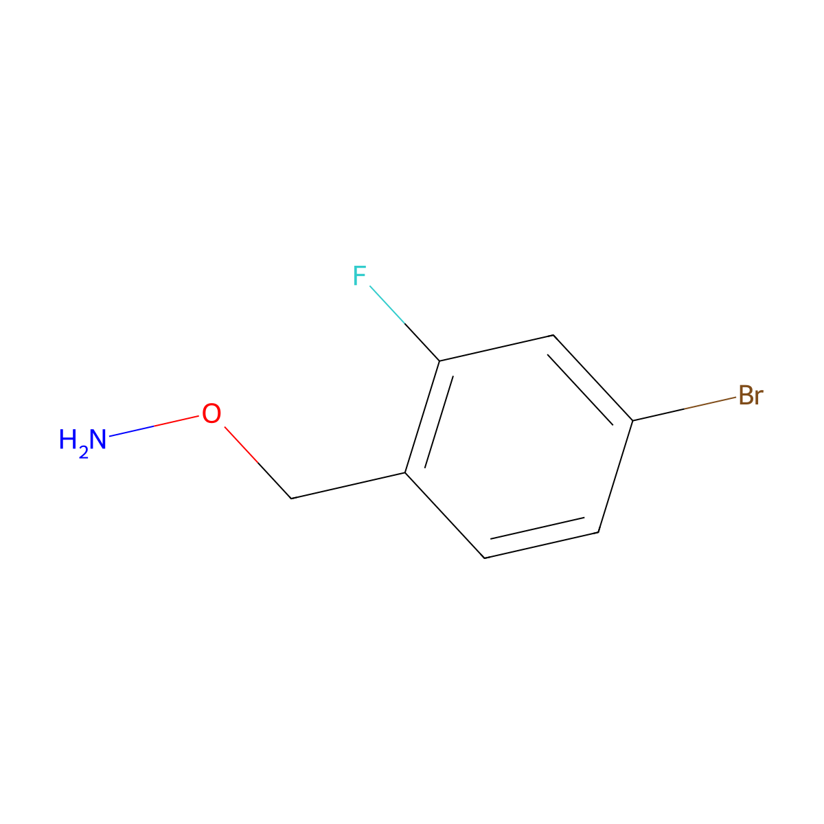 O-(4-Bromo-2-fluorobenzyl)hydroxylamine molecular structure, CAS 1031482-24-2